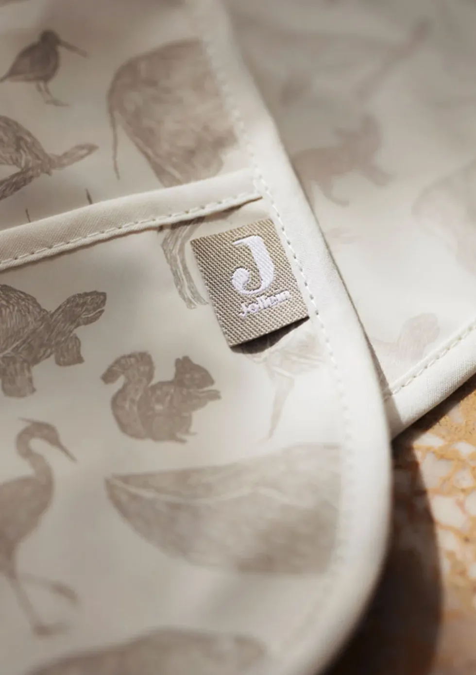 2er-Set Lätzchen 'Animals' Olive Green