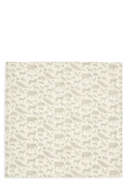 3er-Set Mulltücher 'Animals' Olive Green 70 x 70 cm