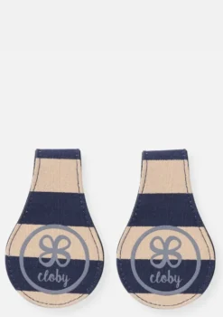 2er-Set Magnet-Clips Leder Navy Blue