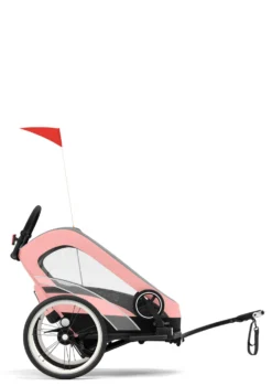 Fahrradanhänger 'ZENO Bike' Silver Pink