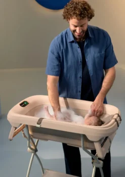 faltbare Badewanne 'Indigo Plus' inkl. Mesh-Einhang für Neugeborene Muted Terra