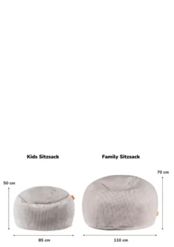 Family Sitzsack XXL Cord Kirschblüte Rosa