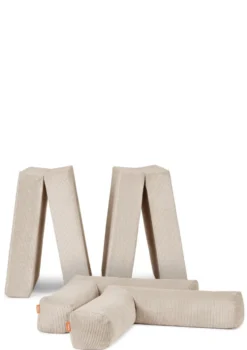 Family Sofa Cord Creme Beige