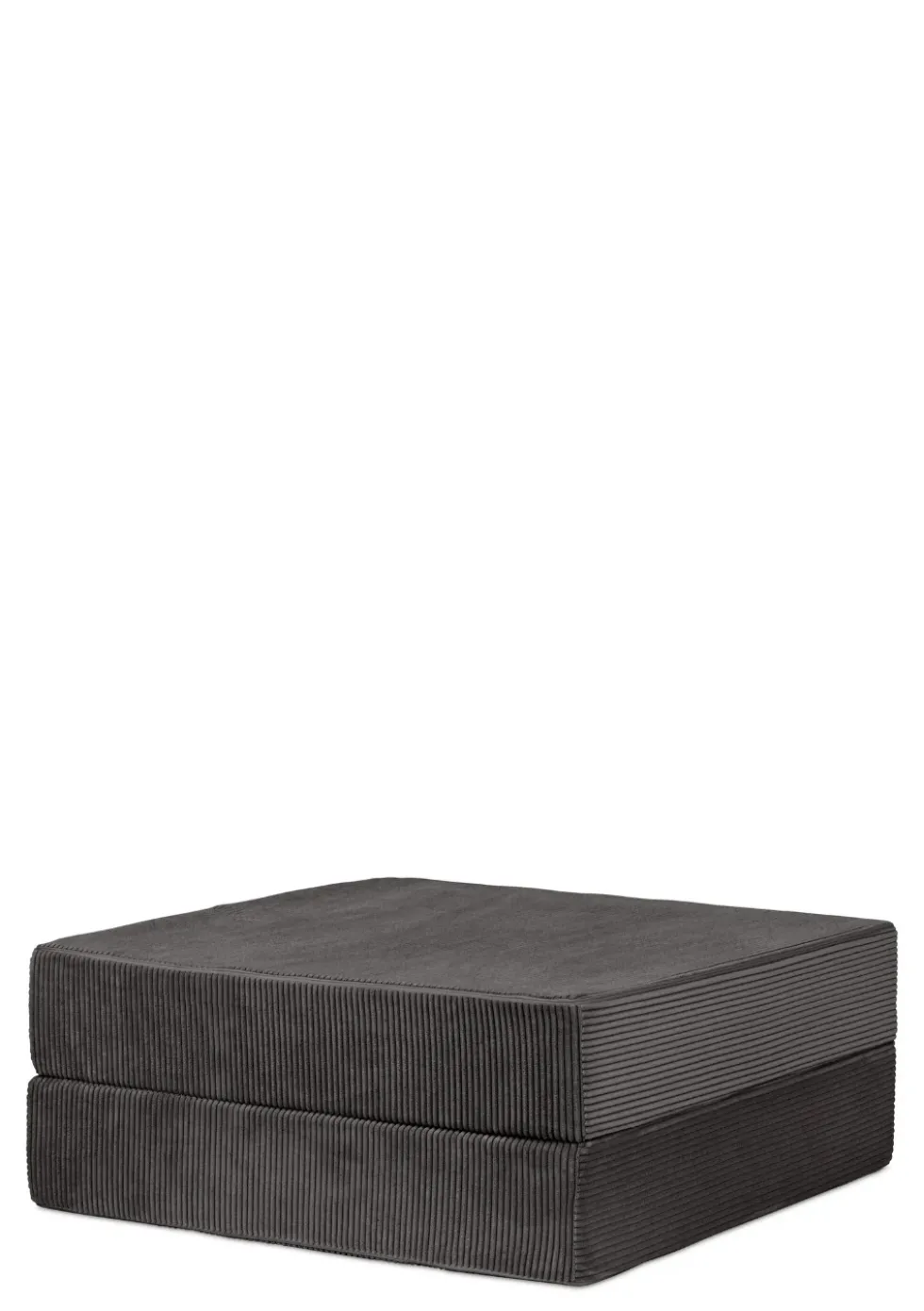 Family Sofa Cord Kiesel Grau