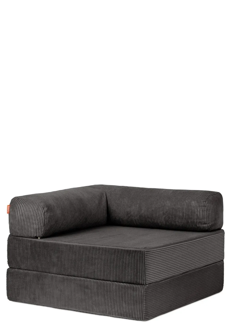 Family Sofa Cord Kiesel Grau