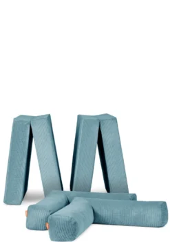 Family Sofa Cord Lagune Blau