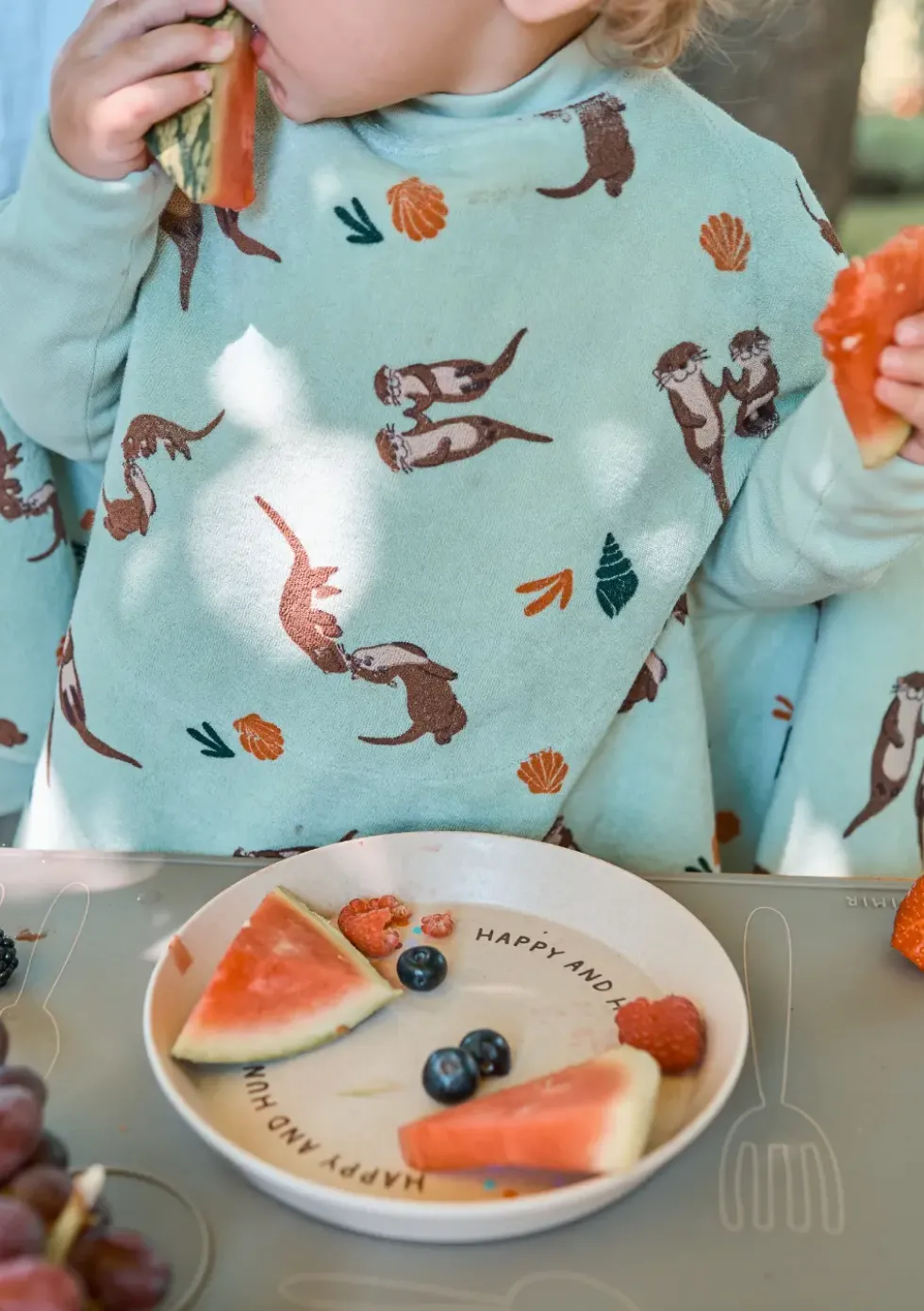 Frottee Ärmellätzchen 'Boo' Otter II