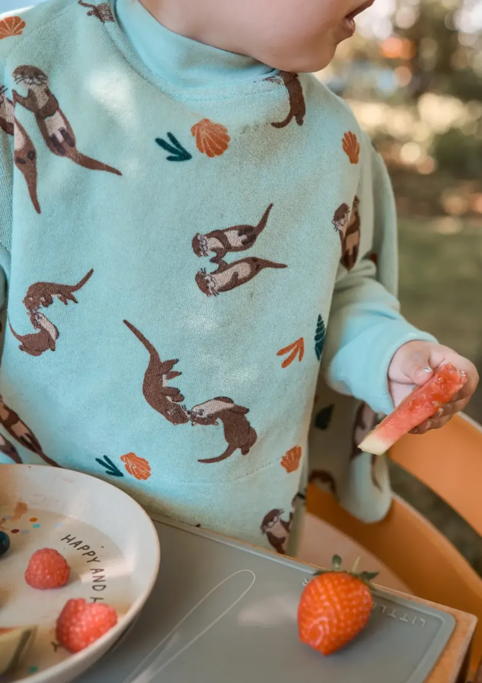 Frottee Ärmellätzchen 'Boo' Otter II