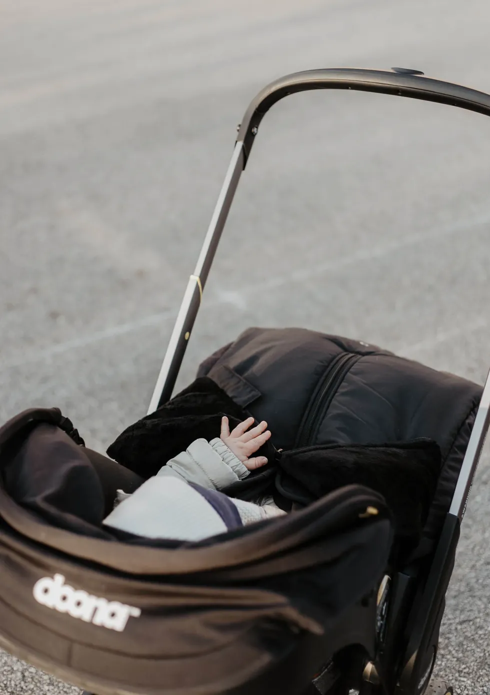 Fußsack schwarz