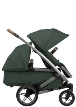 Geschwister-Kinderwagen-Set 'Geo5 Double' Forest Green