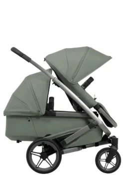 Geschwister-Kinderwagen-Set 'Geo5 Double' Sage Green