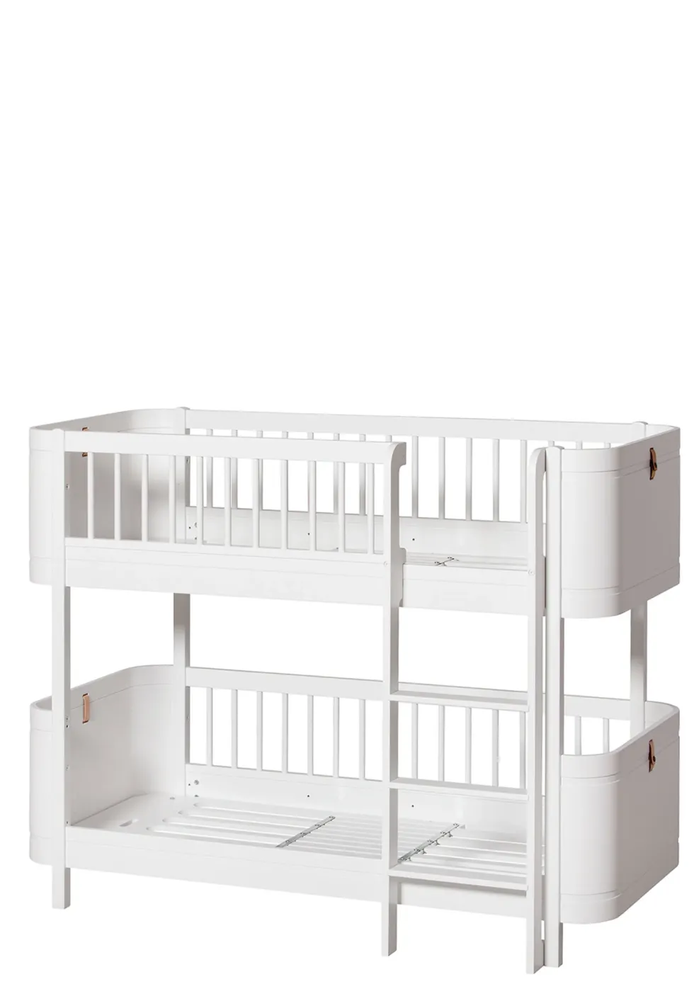 halbhohes Etagenbett 'Wood Mini+' weiß 162 x 68 cm