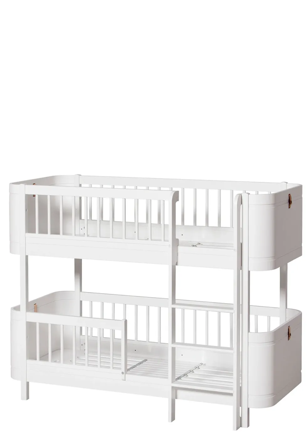 halbhohes Etagenbett 'Wood Mini+' weiß 162 x 68 cm