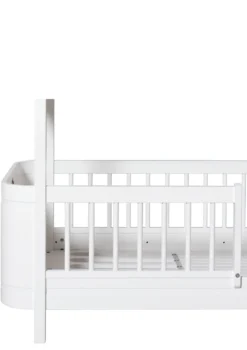 halbhohes Etagenbett 'Wood Mini+' weiß 162 x 68 cm
