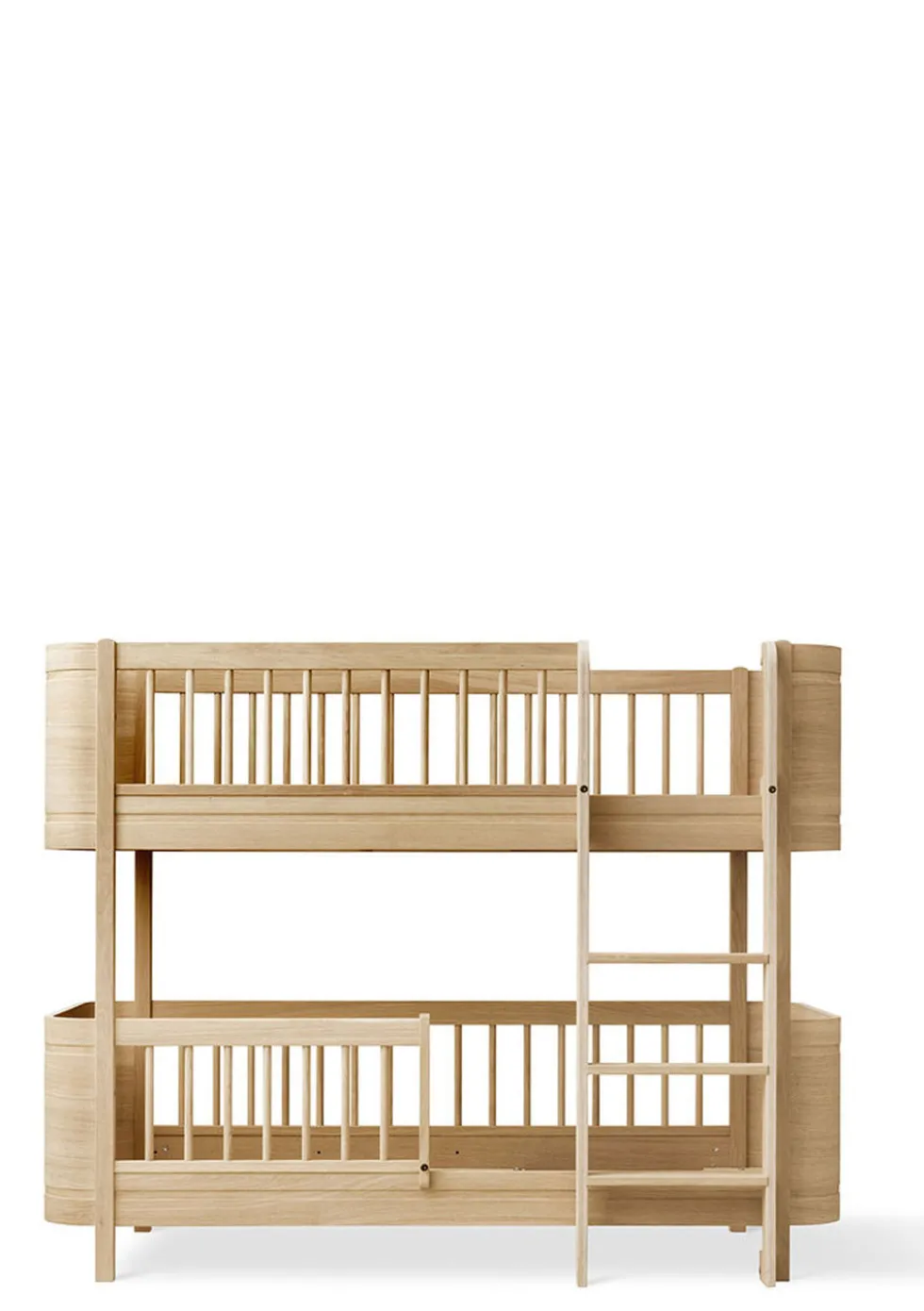 halbhohes Etagenbett 'Wood Mini+' Eiche 162 x 68 cm