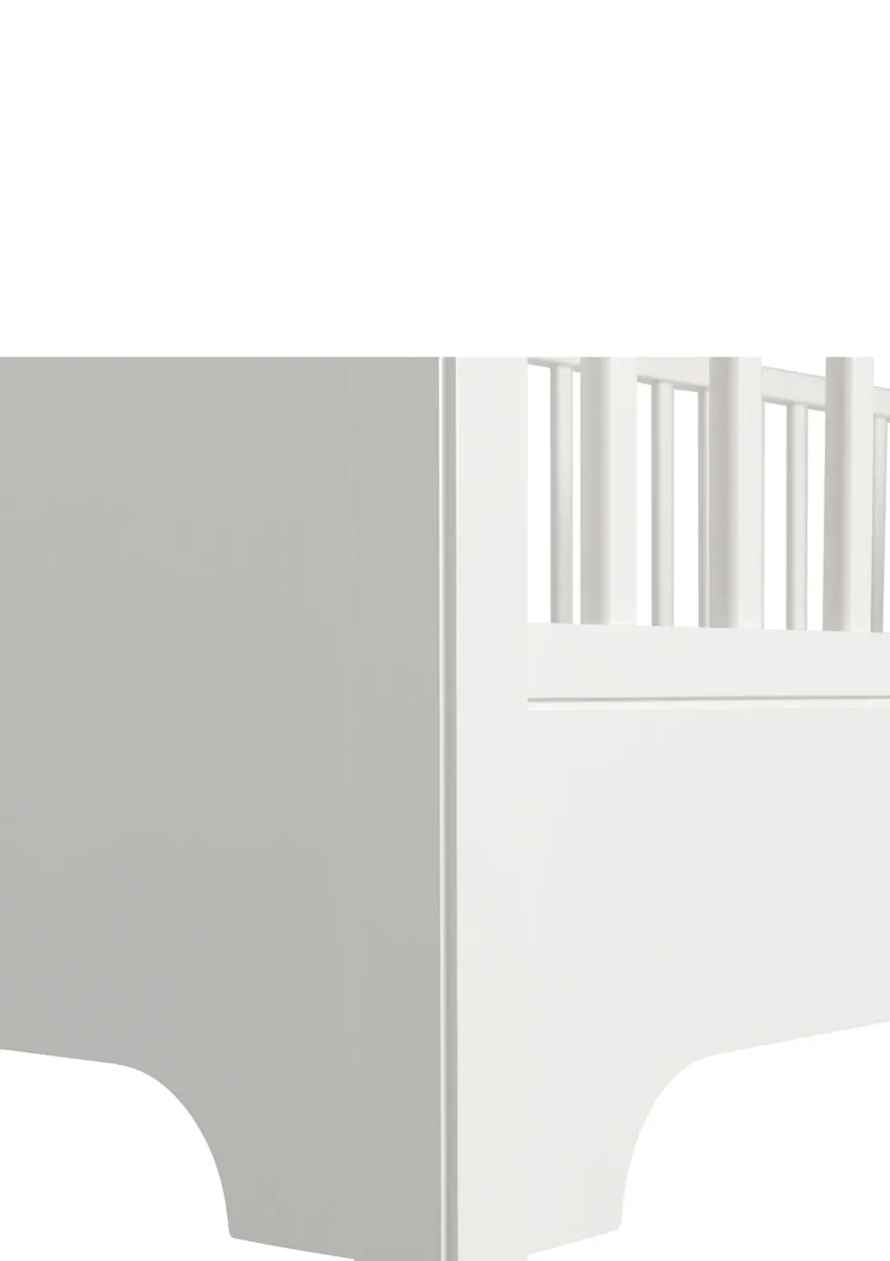 halbhohes Hochbett 'Seaside Classic' weiß 200 x 90 cm