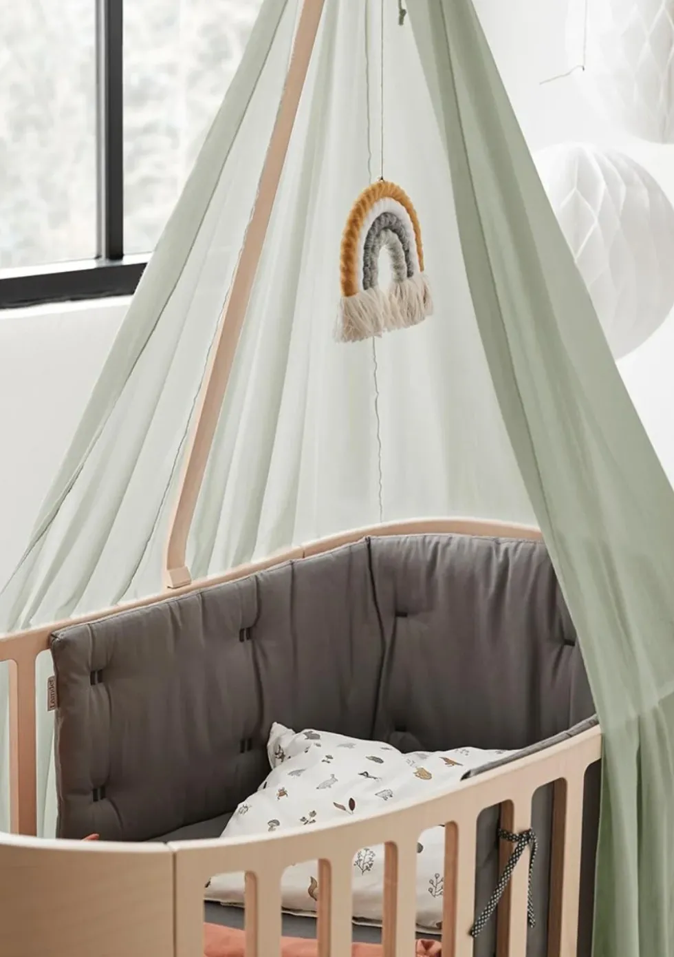 Himmel für 'Classic' Babybett Sage Green