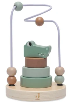 Holz Motorikschleife 'Jungle Jambo' Croco