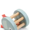 Holz Rassel 'Birdee' blau