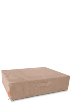 Hüpfpolster Cord Karamell Beige