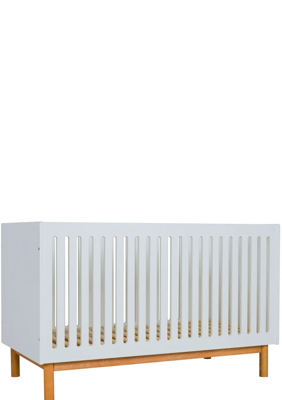 2-in-1 Babybett Bank 'Mood' Weiß 140 x 70 cm