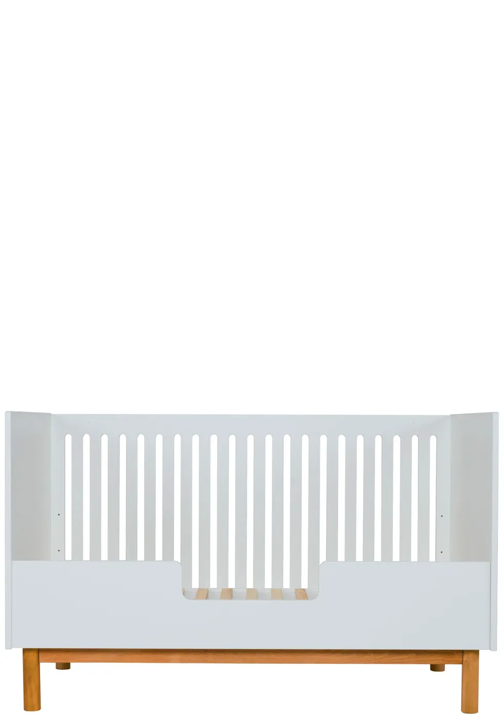 2-in-1 Babybett Bank 'Mood' Weiß 140 x 70 cm
