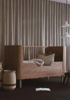 2-in-1 Babybett 'Yume' Natural Ash 140 x 70 cm