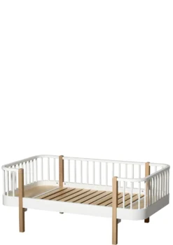 Junior Bettsofa 'Wood Original' Weiß / Eiche 160 x 90 cm