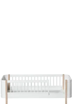 Juniorbett 'Wood Mini+' weiß / Eiche 162 x 68 cm
