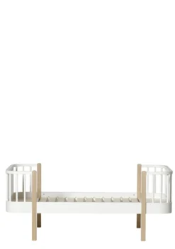 Juniorbett 'Wood Original' weiß / Eiche 160 x 90 cm