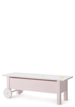 Kinderbank rosa handbemalt