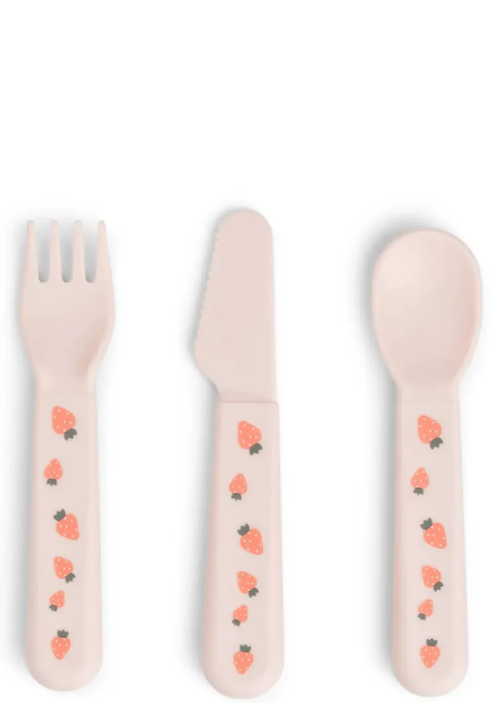 Kinderbesteck-Set 'Foodie' Tiny farm rosa