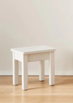 Kinderhocker hellblau handbemalt