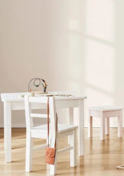 Kindertisch weiß handbemalt