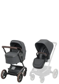 Kinderwagen-Set 'Fame' Moon Graphite