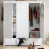 Kleiderschrank 'Seaside' 3-türig weiß