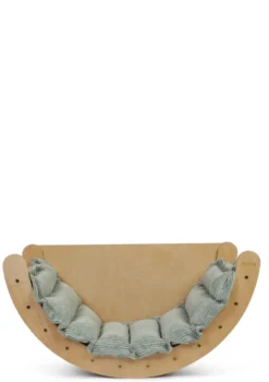 Kletterbogen Birke Natur inkl. Kissen Cord Salbei Grün