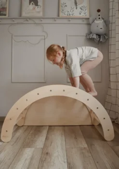 Kletterbogen Birke Natur inkl. Kissen Cord Salbei Grün