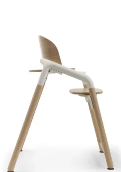 Komplettes Hochstuhl-Set 'Giraffe' neutrales Holz / Weiß