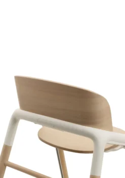Komplettes Hochstuhl-Set 'Giraffe' neutrales Holz / Weiß