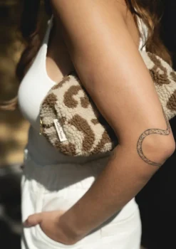 Kulturtasche 'Teddy Pouch' Leopard Ecru