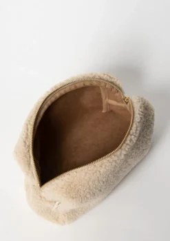Kulturtasche 'Teddy Pouch' Ecru
