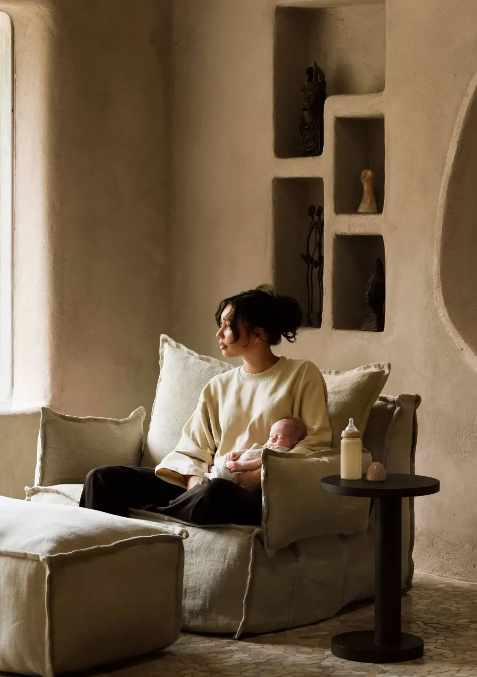 Lounge-Sessel 'Linen Lounger' Beige