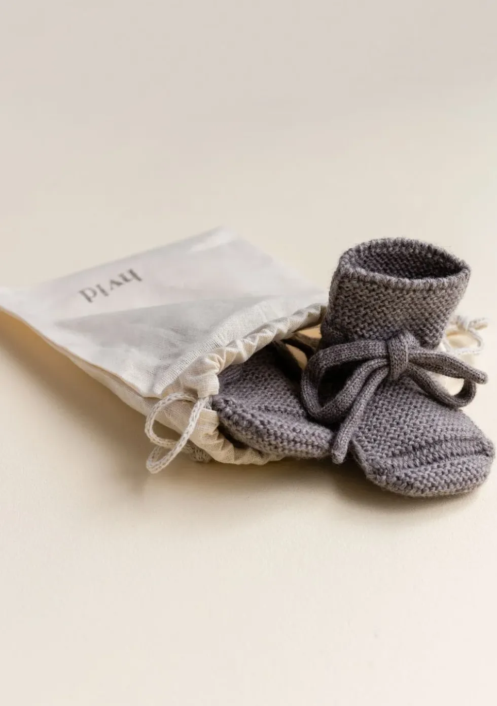 Merino Baby Booties Otter