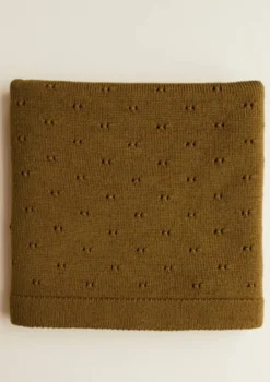 Merino Decke 'Bibi' Mustard