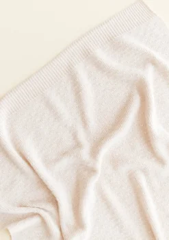 Merino Decke 'Dora' Cream