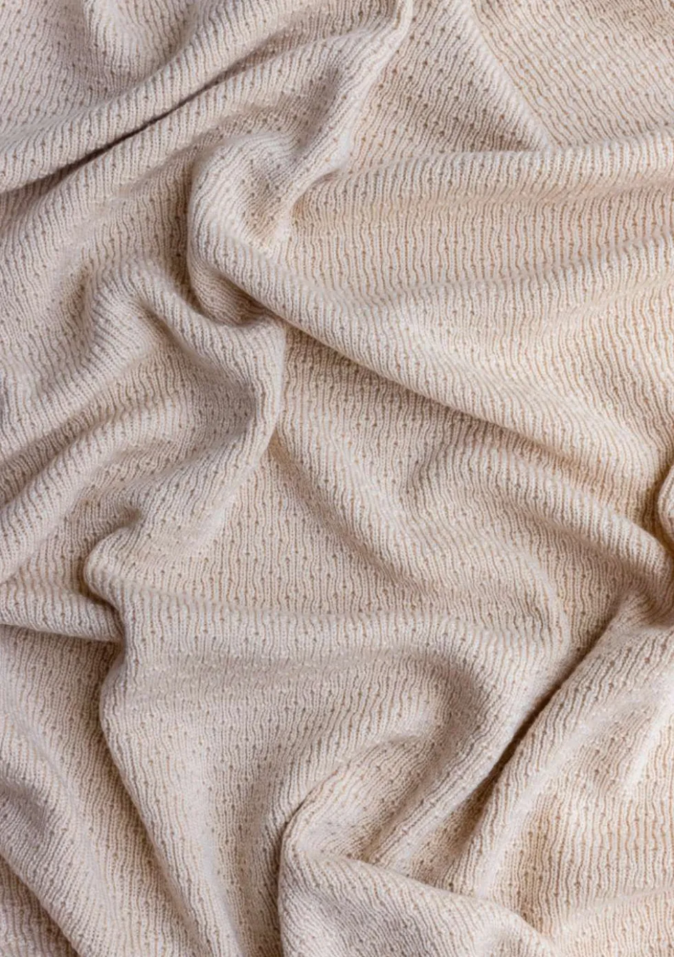 Merino Decke 'Dora' oat