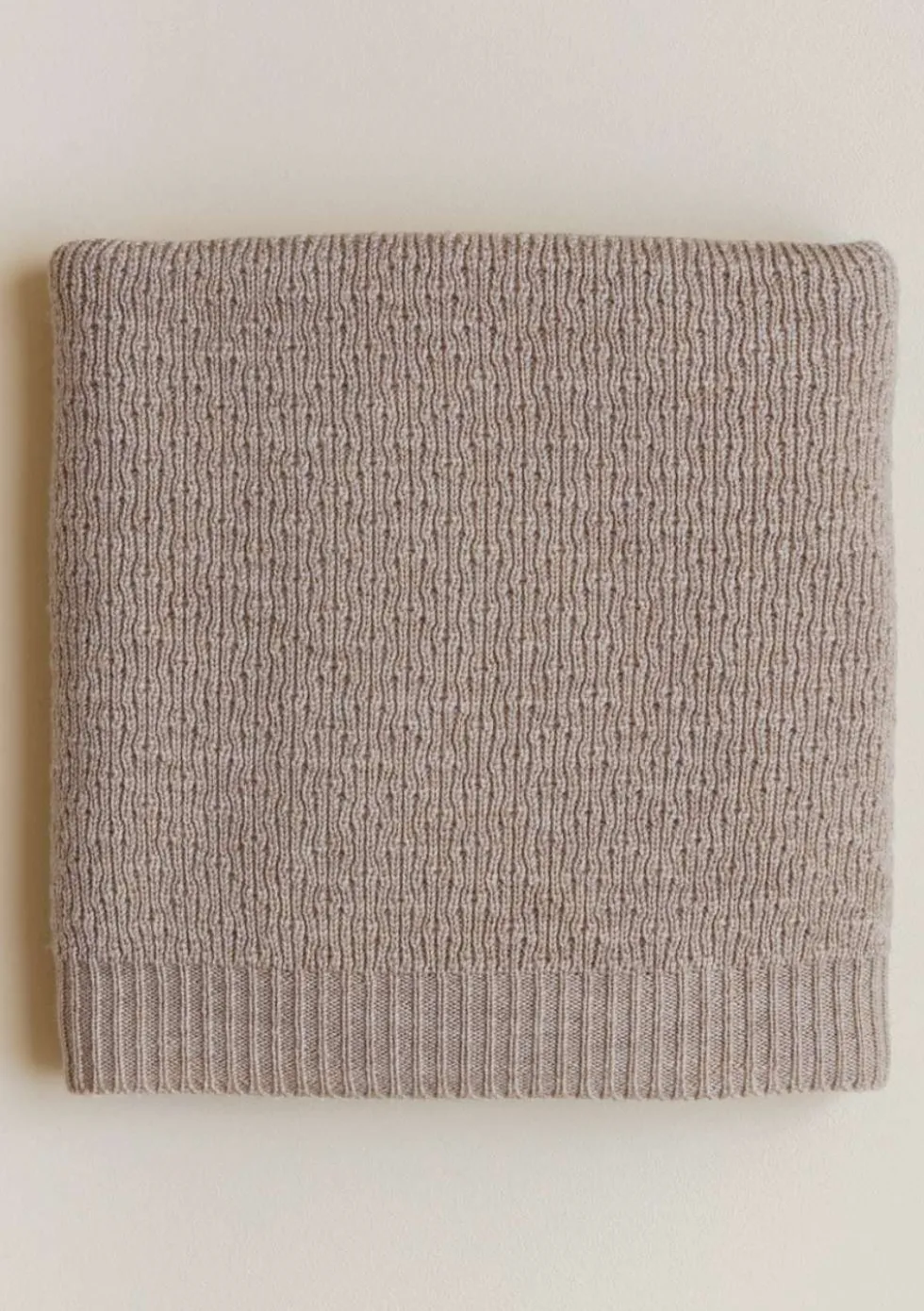 Merino Decke 'Dora' sand