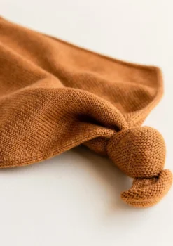 Merino Schmusetuch 'Teddy Tokki' Rust