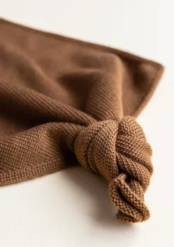 Merino Schmusetuch 'Teddy Tokki' Chocolate